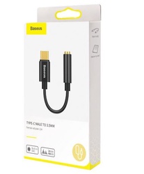 Audio adapteris BASEUS (CATL54-01) iš "Type-C" į 3,5mm black