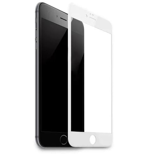 LCD apsauginis stikliukas "3D TPU Full Glue" Apple iPhone 6 Plus / 6S Plus juodas,baltas be įpakavim