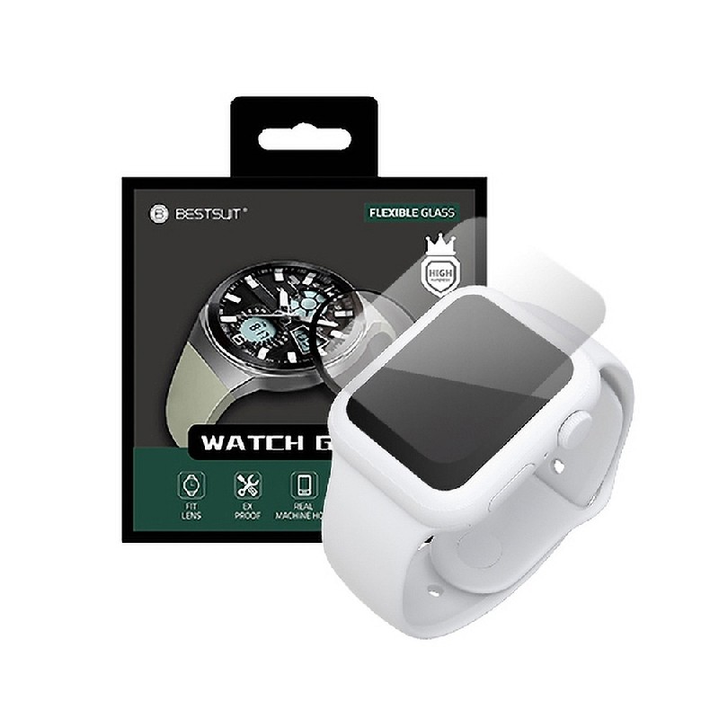 LCD apsauginis stikliukas Bestsuit Flexible Hybrid Glass 5D Apple Watch 4 / 5 44mm