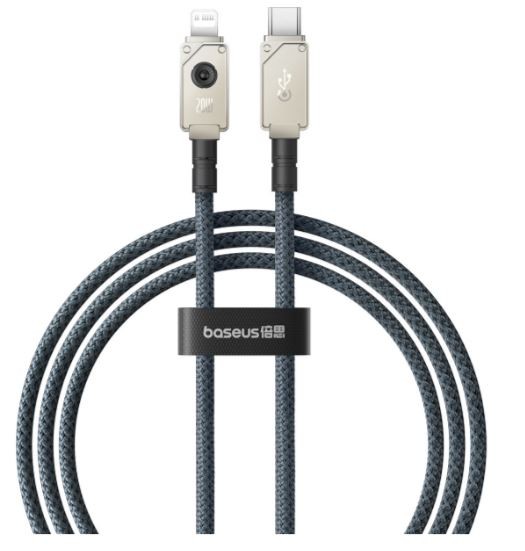 USB kabelis Baseus Unbreakable "USB-C (Type-C) to Lightning Cable" (20W 480Mbps) 1M