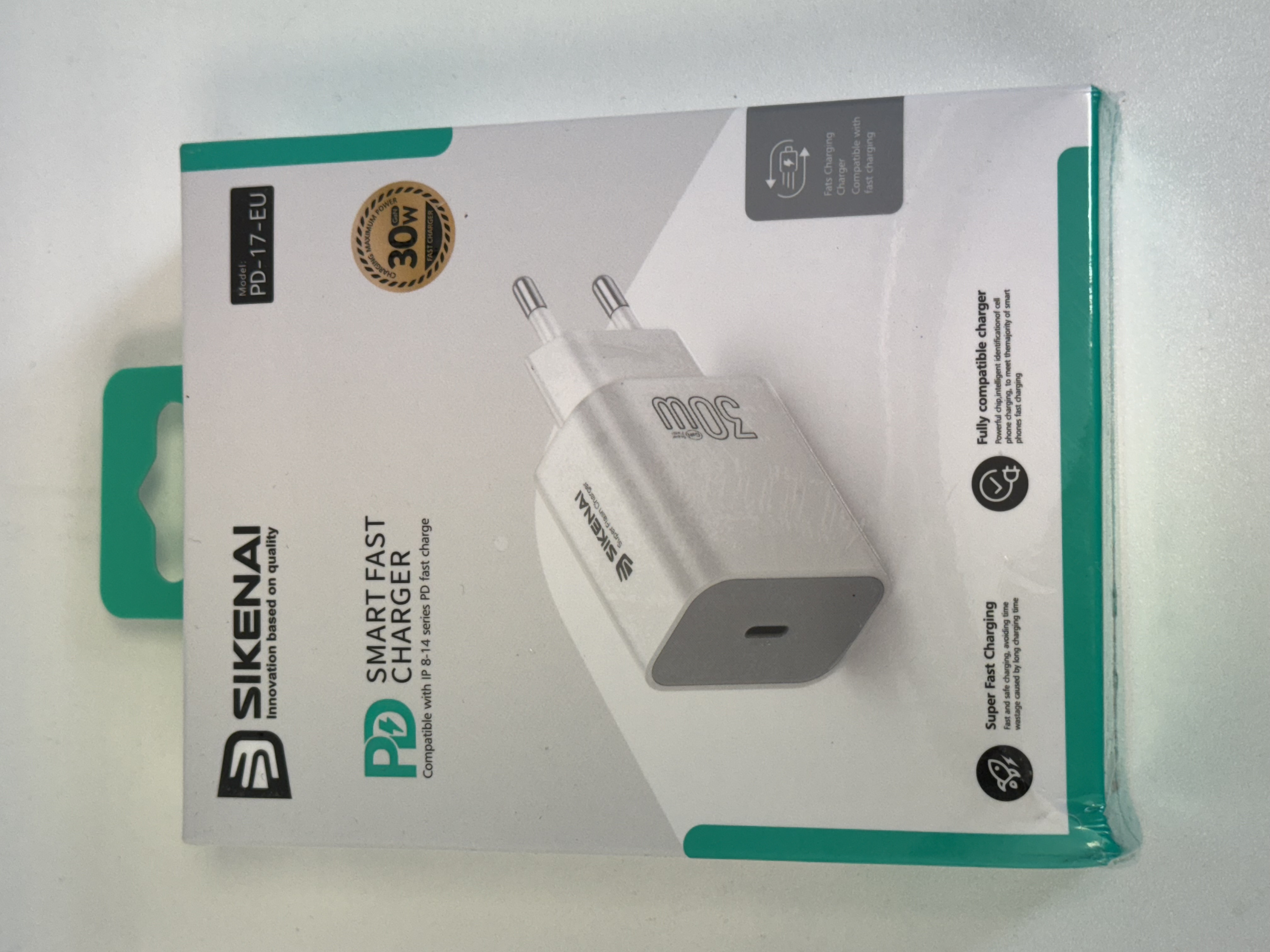 Kroviklis USB-C 30W PD-17-EU (sikenai)