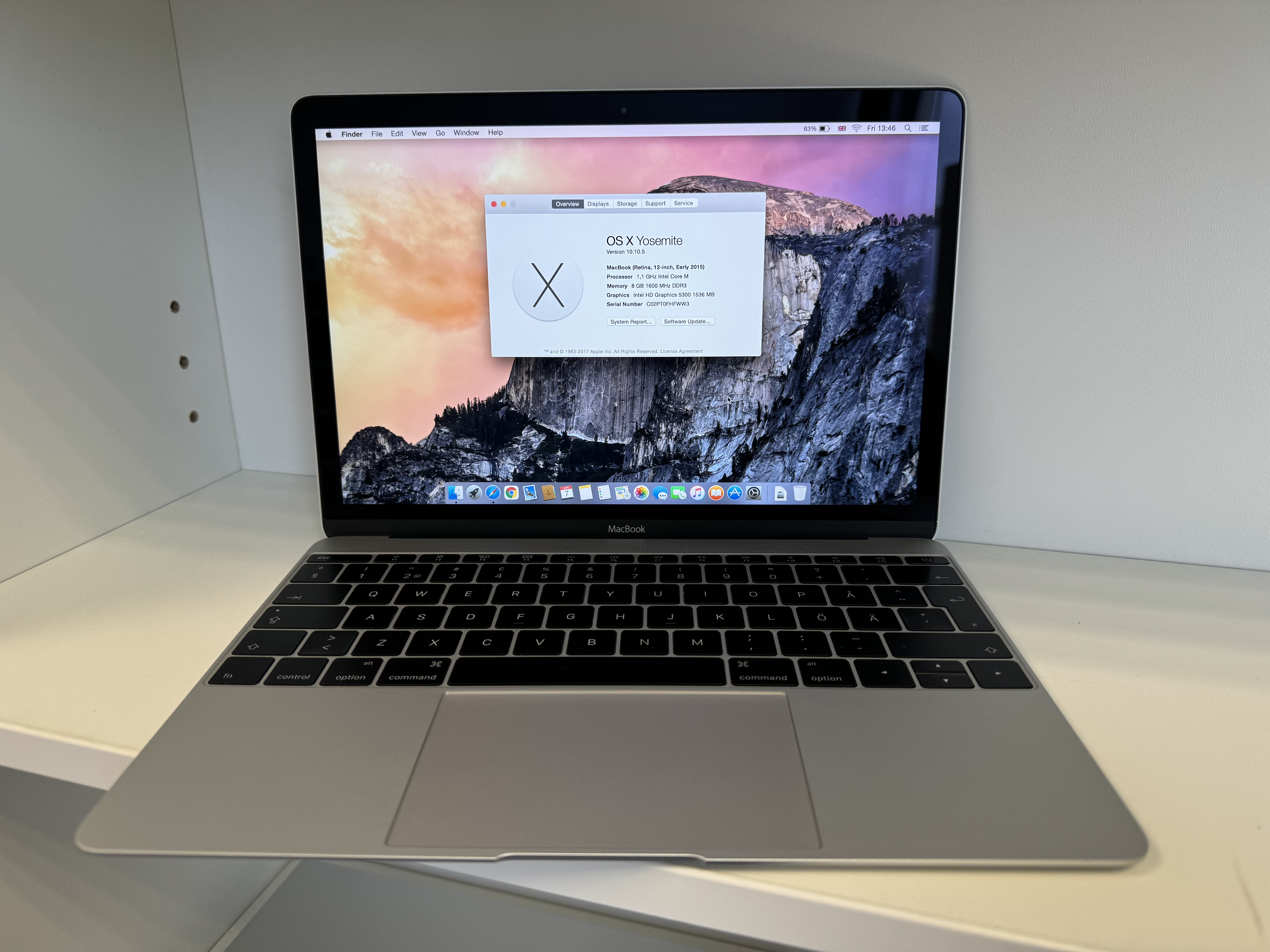 MacBook (Retina, 12-inch, Early 2015 1.1GHz  8RAM