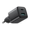 Įkroviklis JOYROOM QuickCharge (1xUSB-C; 1xUSB; 3A 20W) juodas